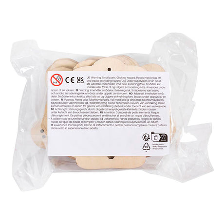Société créative https : www.ccobby.nl forme-en-bois-avec-trous-rainbow-shell-butterfly-size-7-5-13-cm-24-piece-1-box