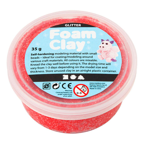 Entreprise créative https: www.ccobby.nl foam-clayr-glitter-red-35-gr-1-doosje