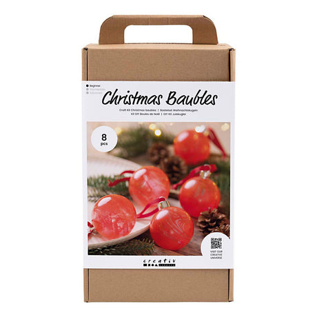 Creativ company hobby set Boules de Noël, marbre, 1 boîte