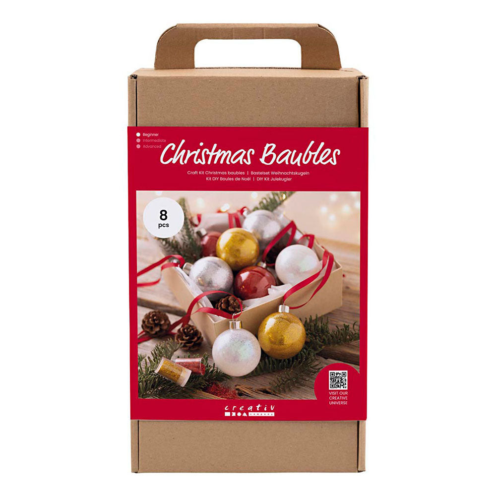 Entreprise créative https : www.ccobby.nl hobbyset-christmasballs-glitter-1-doos