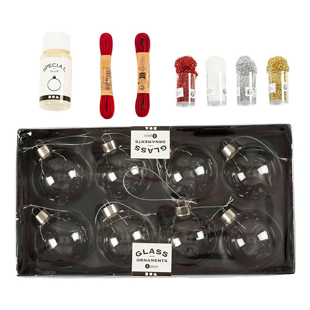 Entreprise créative https : www.ccobby.nl hobbyset-christmasballs-glitter-1-doos