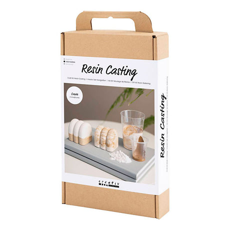 Creativ company hobby set résine coulée, figurine, beige, blanc cassé, 1 boîte
