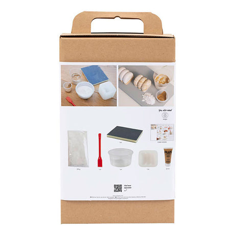 Creativ company hobby set résine coulée, figurine, beige, blanc cassé, 1 boîte