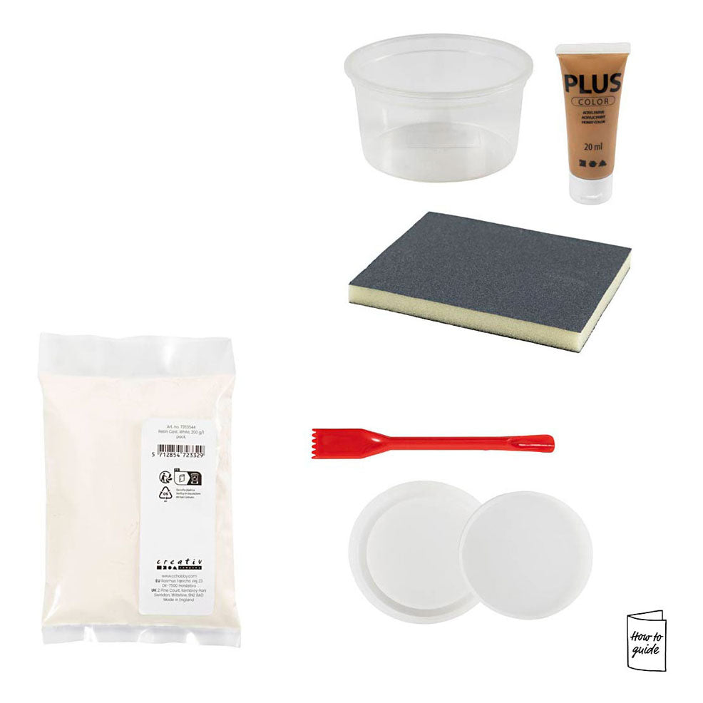 Société créative https : www.ccobby.nl hobbyset-resin-casting-pot-with-lid-beige-off-white-1-box