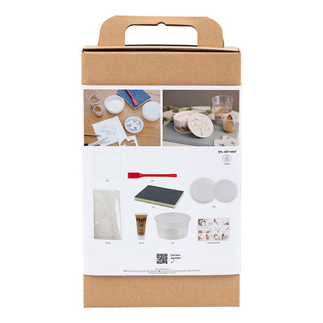 Creativ company hobby set résine coulée, pot avec couvercle, beige, blanc cassé, 1 boîte