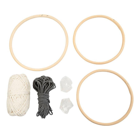 Entreprise créative https: www.cchobby.nl hobbyset-macrame-mobiel-grijs-off-white-1-doos