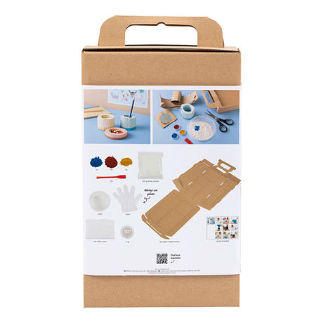 Creativ company hobby set casting, conteneurs, bleu, rouge, jaune clair, 1 boîte