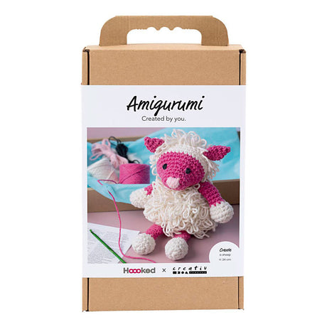 Entreprise créative https: www.ccobby.nl hobbyset-amigurumi-schaap-roze-off-white-1-doos
