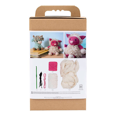 Entreprise créative https: www.ccobby.nl hobbyset-amigurumi-schaap-roze-off-white-1-doos