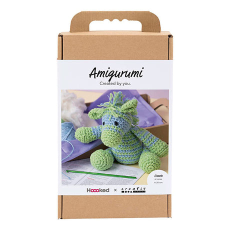 Creativ company hobby set amigurumi, zèbre, bleu clair, vert clair, 1 boîte