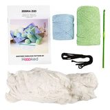 Société créative https : www.ccobby.nl hobbyset-amigurumi-zebra-light blue-light green-1-doos