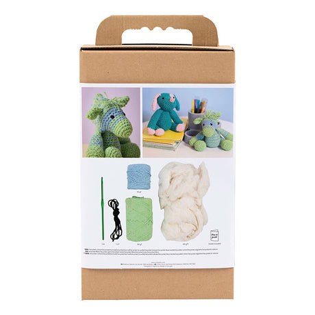 Creativ company hobby set amigurumi, zèbre, bleu clair, vert clair, 1 boîte