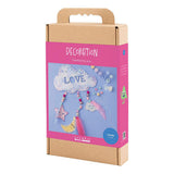 Société créative https : www.ccobby.nl hobbyset-decoration-cloud-moon-star-glittercolours-pastelcolours-1-box