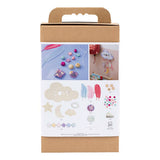 Société créative https : www.ccobby.nl hobbyset-decoration-cloud-moon-star-glittercolours-pastelcolours-1-box