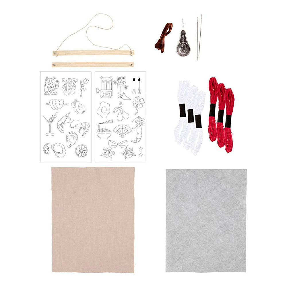 Entreprise créative https : www.ccobby.nl hobbyset-embroidery-hanging-decoration-flax-1-box