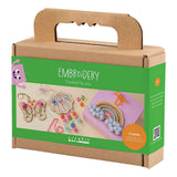 Société créative https : www.cchobby.nl mini-hobbyset-embroidery-butterfly-shell-rainbow-various-colors-1-box
