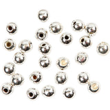 Creativ company perles d'extrémité pour fil mémoire, d 3 mm, diamètre de trou 1 mm, argenté, 20 pièces 1 boîte