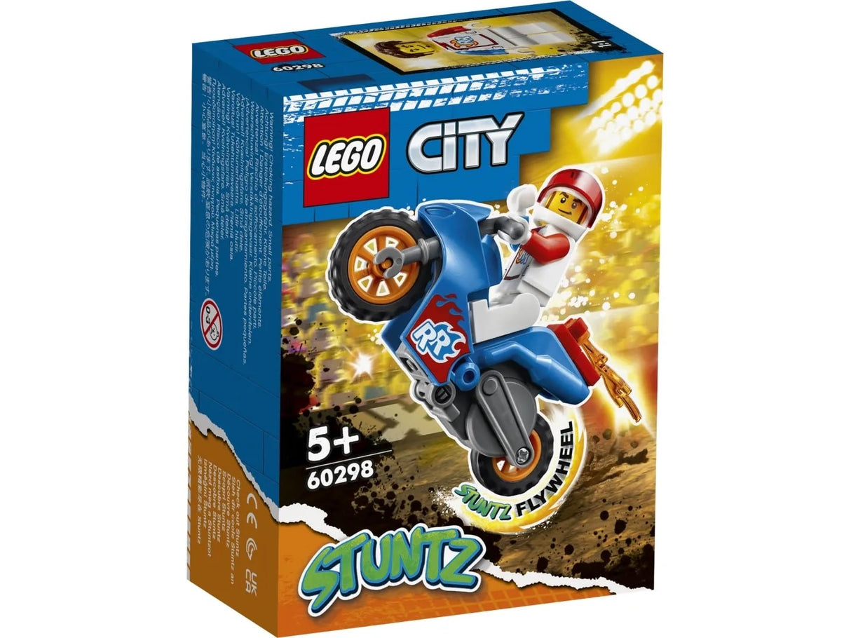 Lego city - 60298 la moto de cascade de fusée stuntz