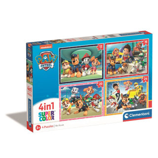Clementoni puzzles patte patrouille, 4en1