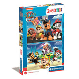 Clementoni puzzle patte patrouille, 2x60pcs.