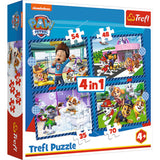 Puzzle sans marque sans marque 4 en 1 Paw Patrol 35+48+54+70 pièces (6034650)