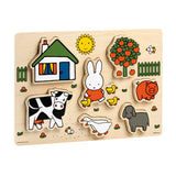 Puzzle en bois Miffy, puzzle de formes - jouets éducatifs junior - tout-petit, enfant d'âge préscolaire - à partir de 1 an - conseil cadeau jouets bambolino