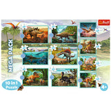 Trefl puzzle dinosaure 10 en 1