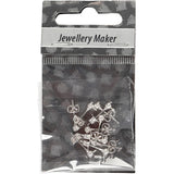 Creativ company boucles d'oreilles clous, l : 13 mm, d 3,8 mm, diamètre du trou 0,8 mm, plaqué argent, 10 pièces 1 boîte