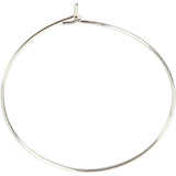 Boucle d'oreille Creativ company, d 30 mm, plaqué argent, 6 pièces 1 boîte
