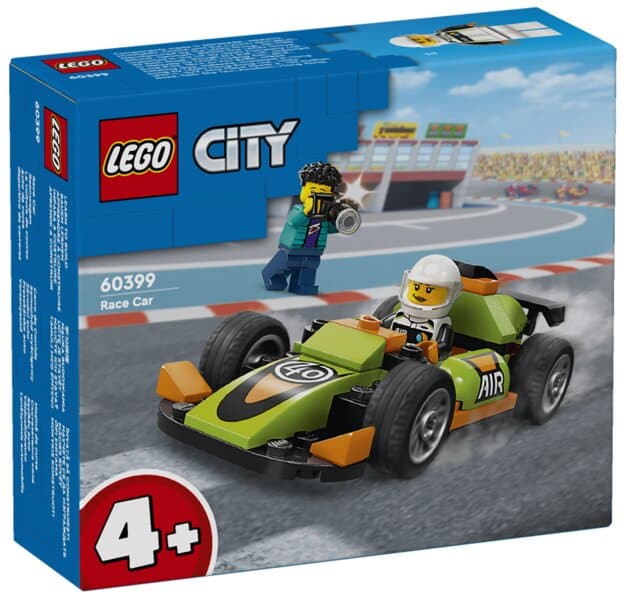 Voiture de course Lego City verte avec 2 figurines - 60399