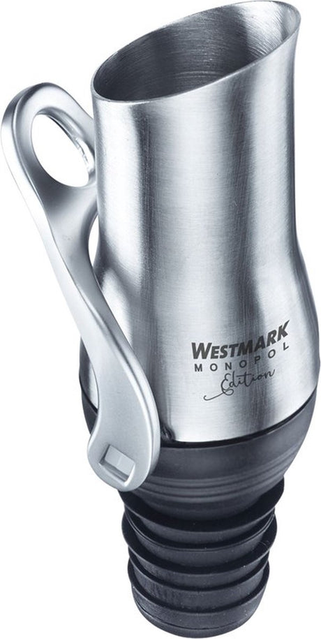 Bec verseur Westmark avec mécanisme de fermeture, édition monopol, acier inoxydable silicone, luca, argent noir, 61863360