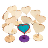 Colorations - décorez votre coeur à pince mémo en bois, 12pcs.