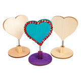 Colorations - décorez votre coeur à pince mémo en bois, 12pcs.