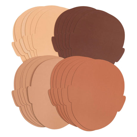 Colorations - Couleurs comme moi formes de visage, ensemble de 24 (4 couleurs)