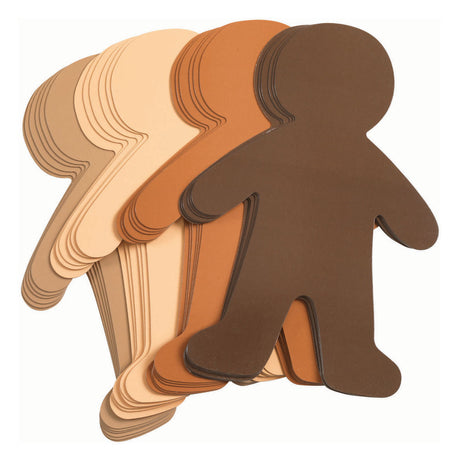 Colorations - Couleurs comme moi grandes formes de personnes, ensemble de 24 (4 couleurs)