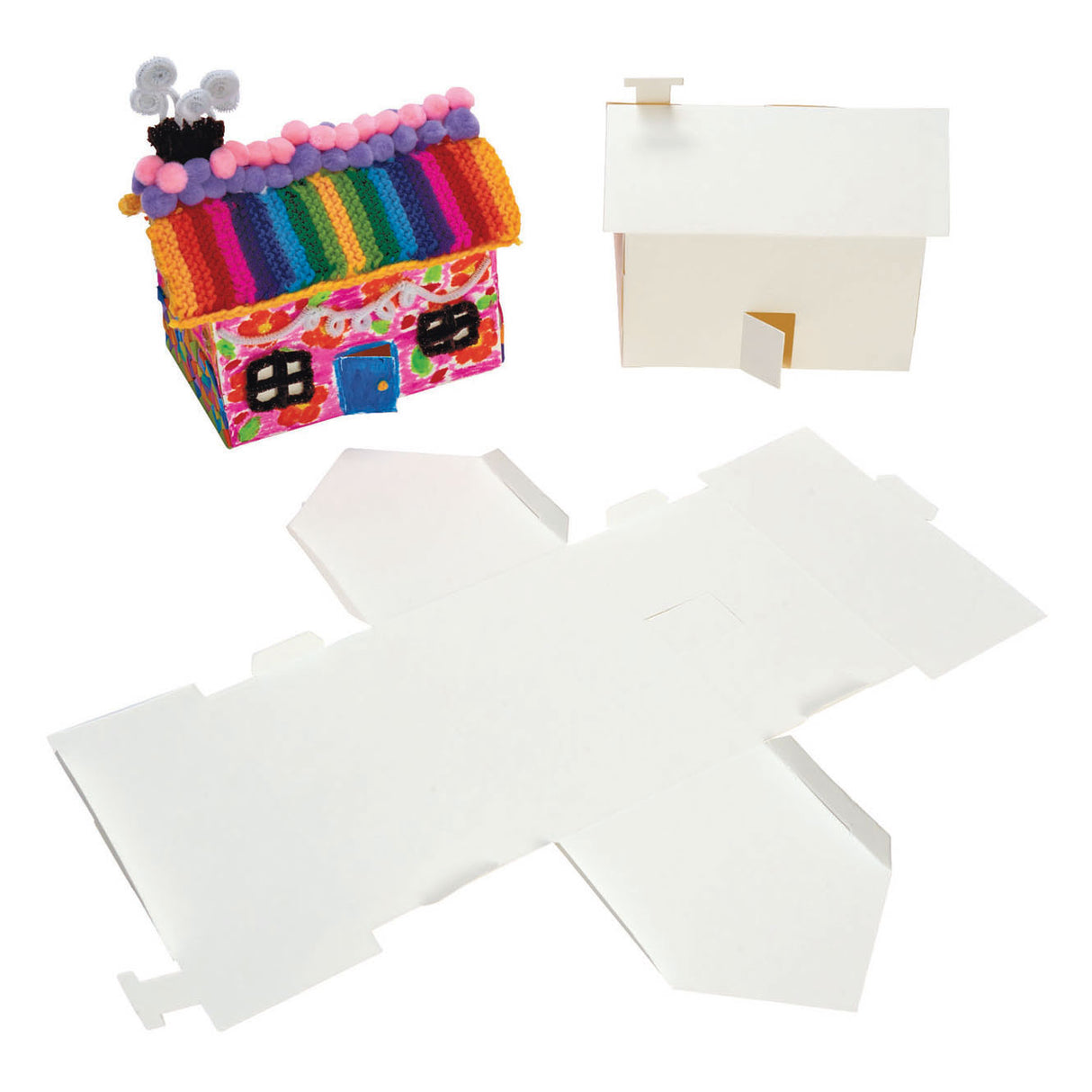 Coloriages maisons pliantes en papier 3D, lot de 20
