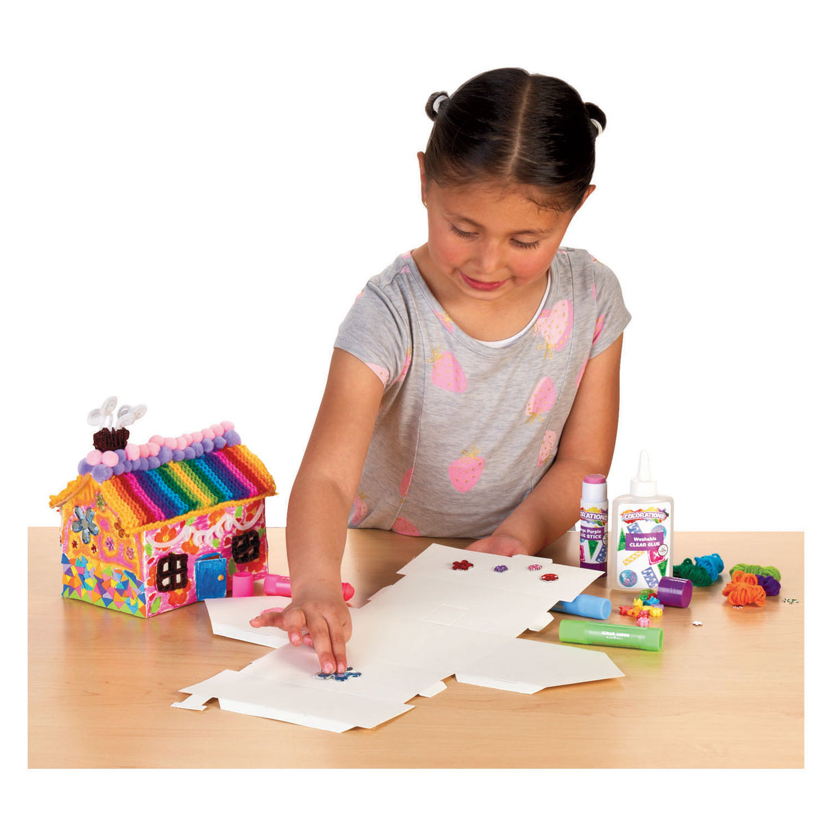 Coloriages maisons pliantes en papier 3D, lot de 20