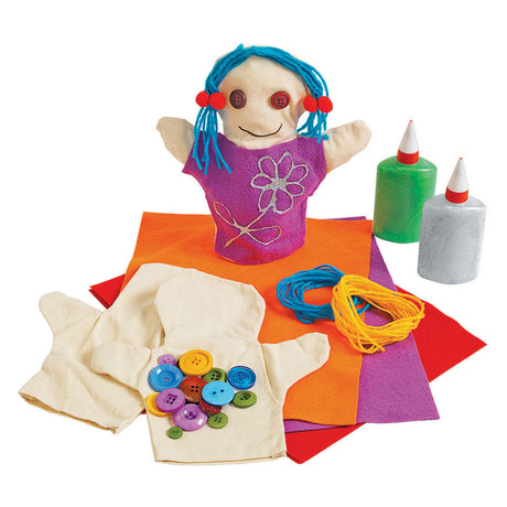 Colorations - décorez vos propres marionnettes à main, lot de 12