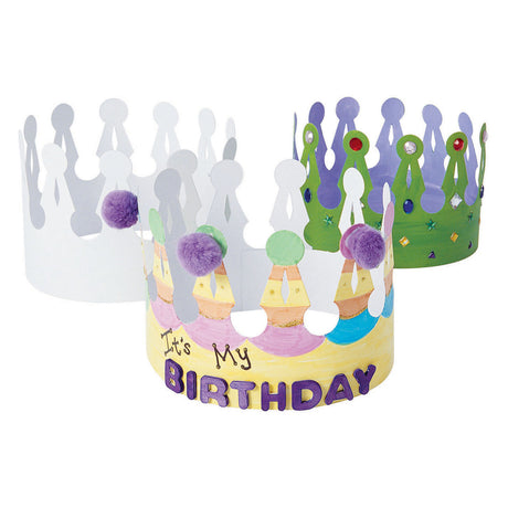 Colorations decorate your own crown, set of 24