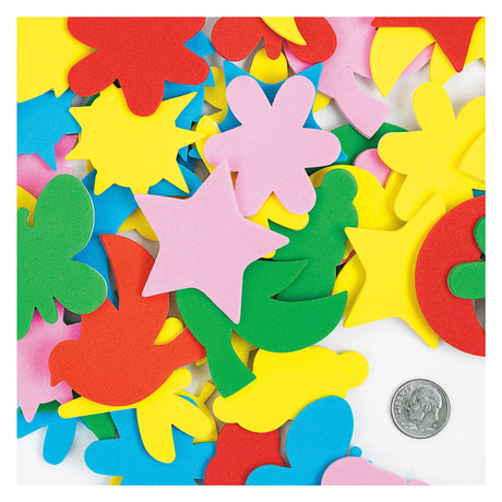 Colorations - formes en mousse autocollantes, 54 pcs.