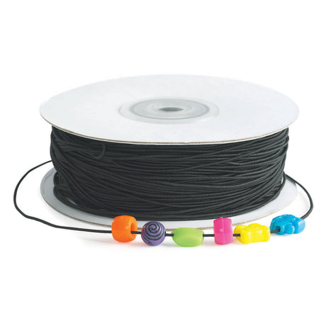 Colorations - cordon élastique noir pour perles, 91mtr.
