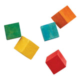 Colorations colorées de cubes en bois, 196st.