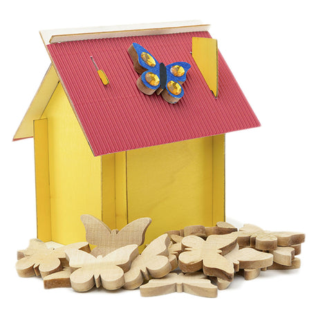Colorations - papillons en bois petits, 20 pcs.