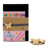 Colorations - papillons en bois petits, 20 pcs.