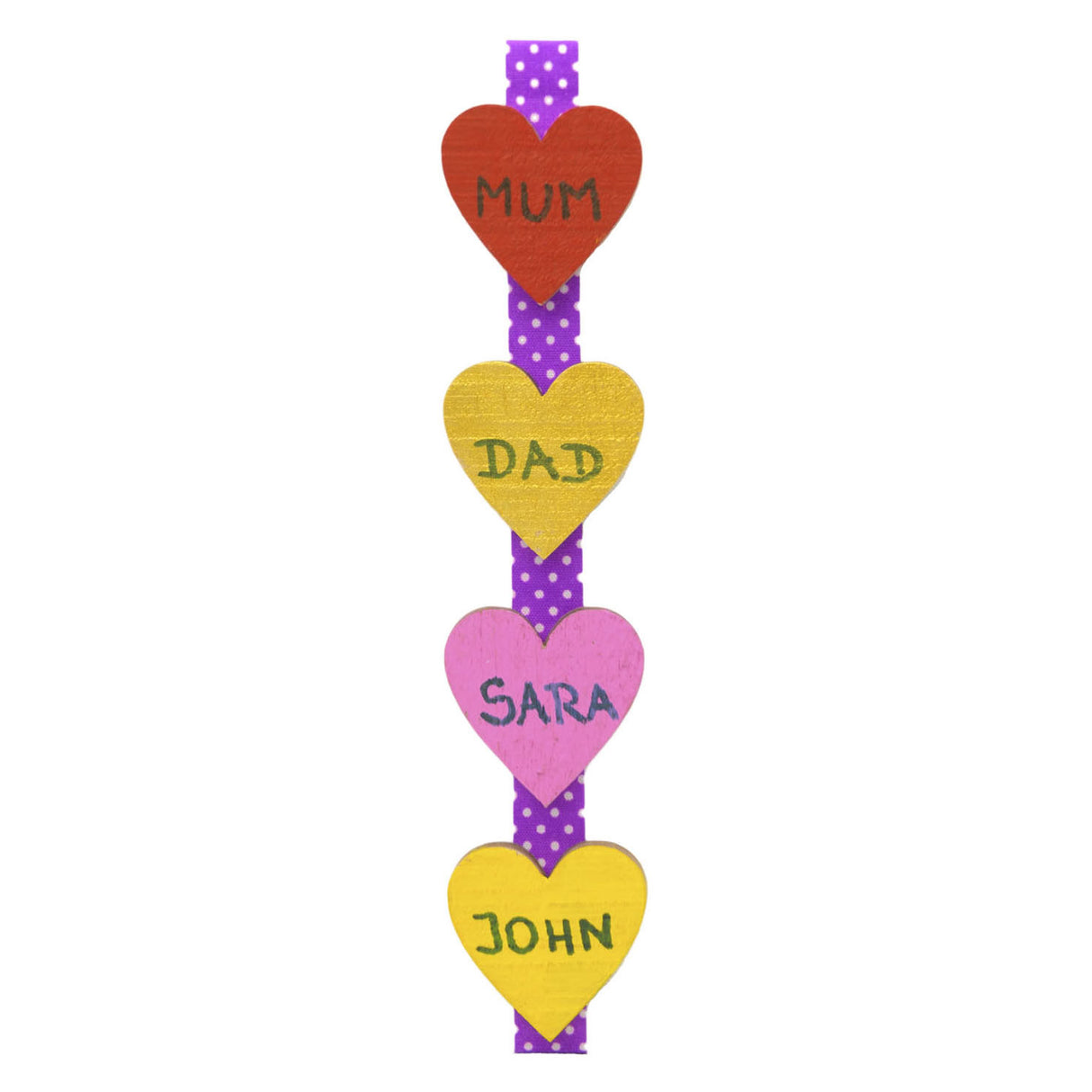 Colorations - petits coeurs en bois, 20 pcs.
