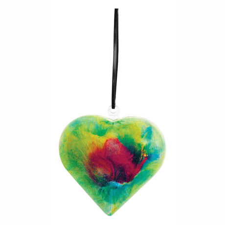 Colorations fillable ornament Transparent Heart, set of 12