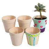 Colorations - décorez votre propre pot de fleurs en céramique. lot de 12
