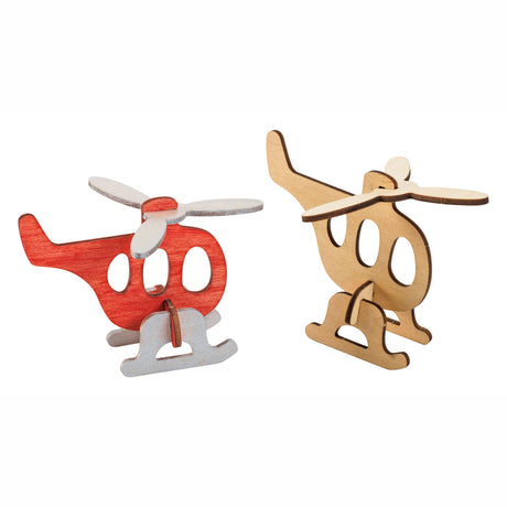 Colorations Construction Package Houten 3D Véhicules, ensemble de 4