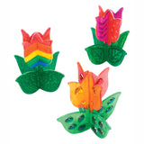Colorations - réalisez et décorez votre propre tulipe en bois, lot de 12