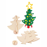 Colorations réalisez votre propre sapin de Noël en bois, lot de 12
